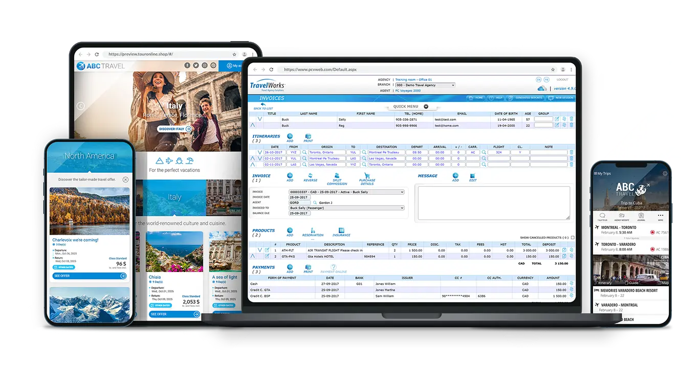 TravelWorks platform TravelWorks platform